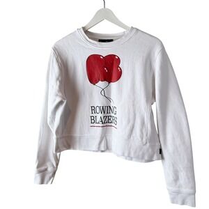 Rowing Blazers Crewneck Sweatshirt Balloon Graphic Long Sleeve Cropped L